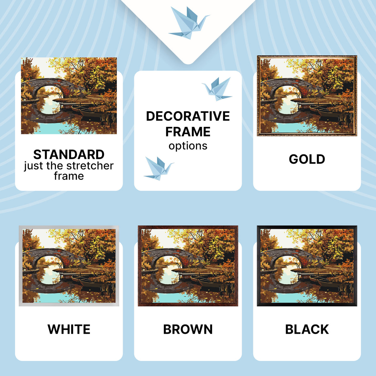Paint by Numbers on a 40×50 cm Frame – Autumn Scenery – Landscape – LW 3077