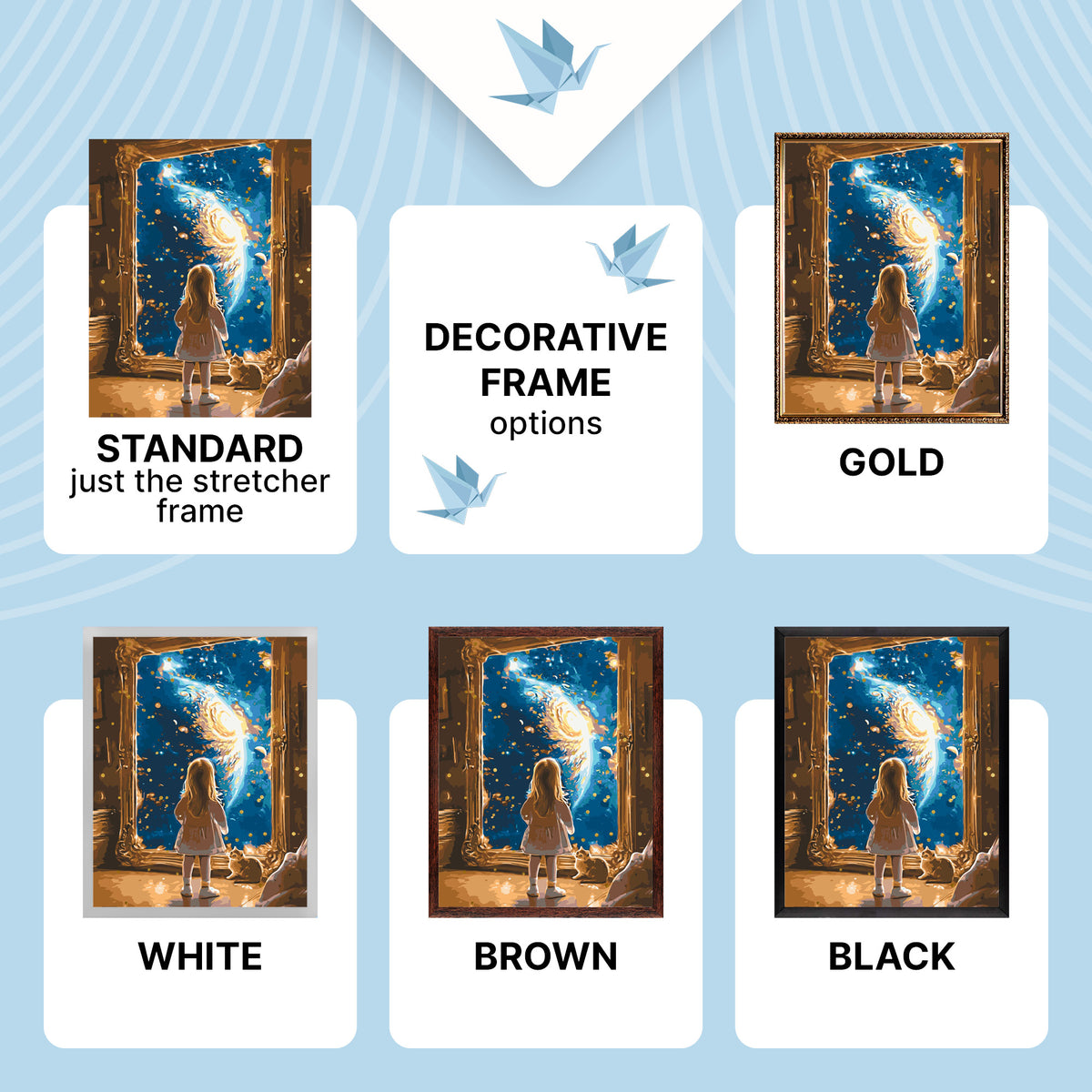 Paint by Numbers on a 40×50 cm Frame – Portal to Space – Landscape/Animals/People/Space – LW 3306
