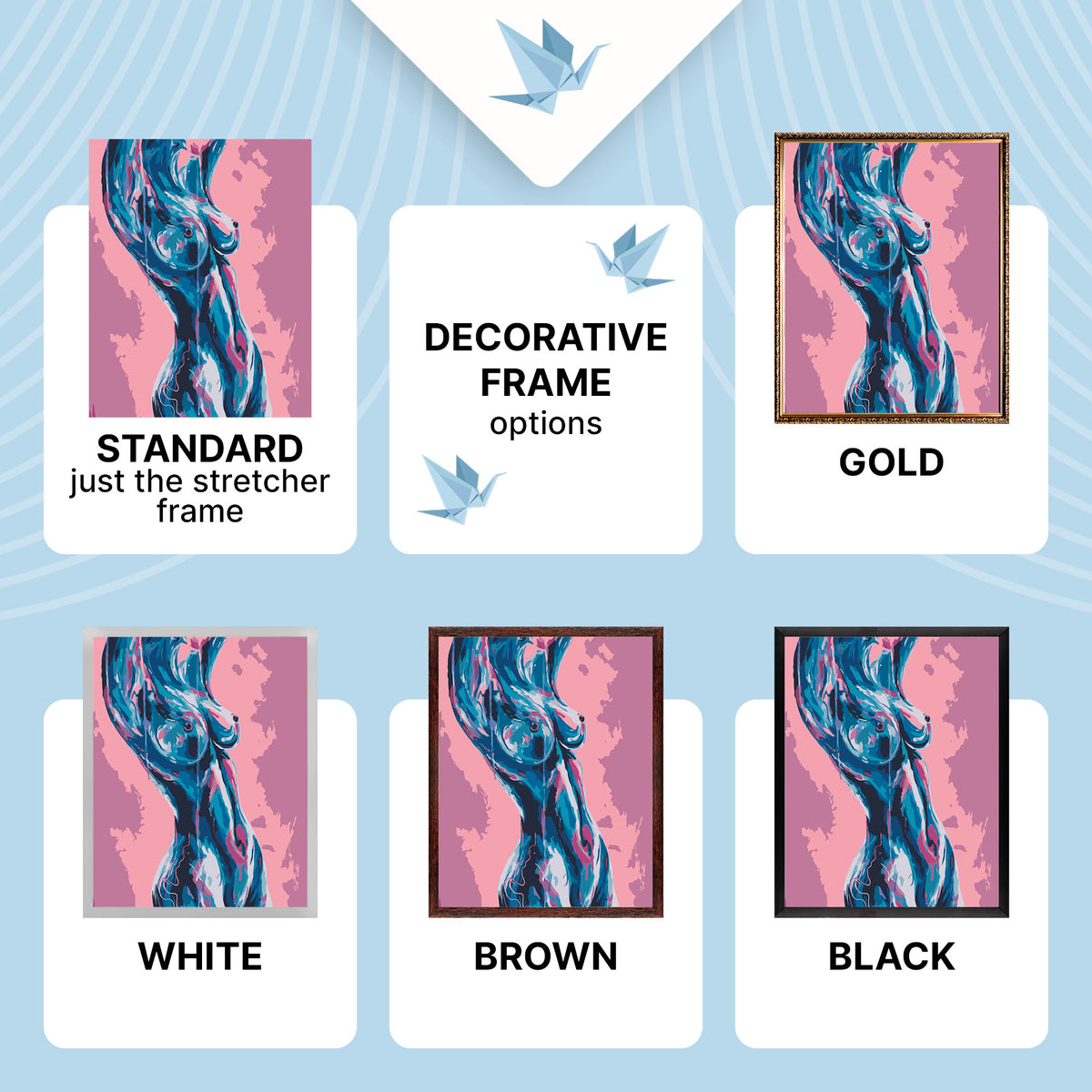 Paint by Numbers on a 40×50 cm Frame – Female Body 18+ – People – LW 3403