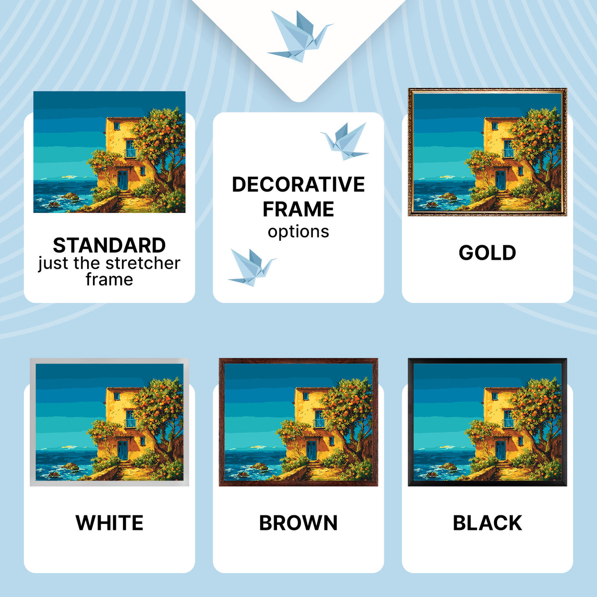Paint by Numbers on a 40×50 cm Frame – Italian Morning – Landscape – LW 3540