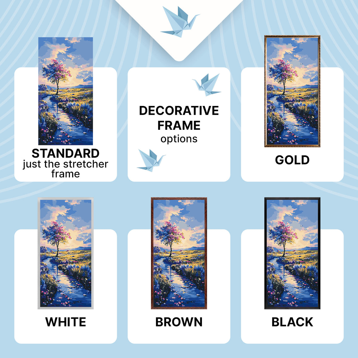 Paint by Numbers on a 40×80 cm Frame – Path to a Dream – Landscape – LW 5137