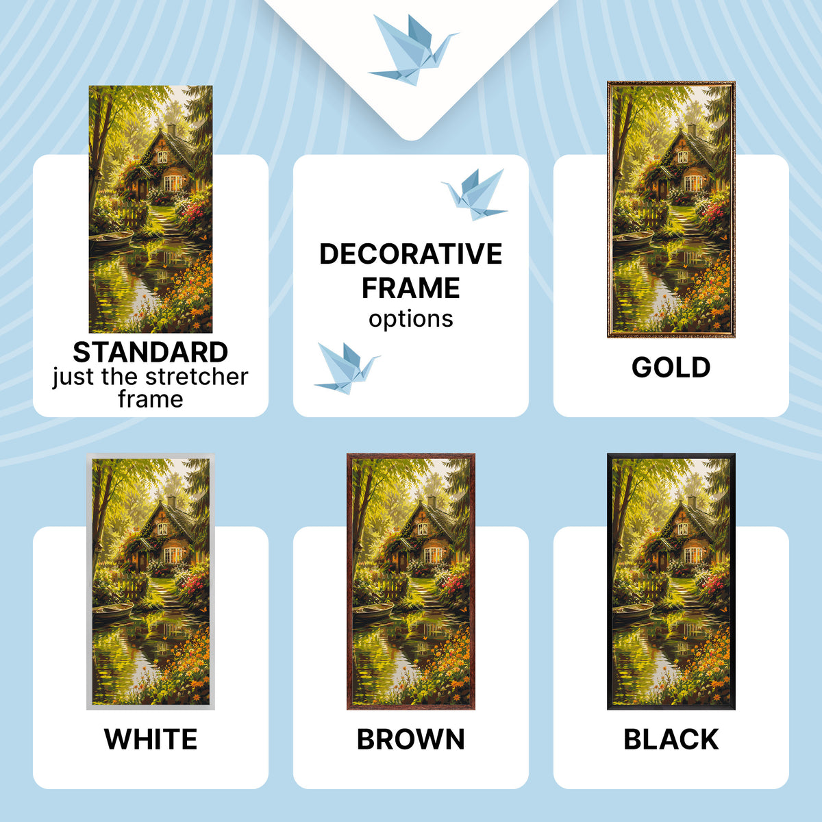 Paint by Numbers on a 40×80 cm Frame – Forest Fairy Tale – Landscape – LW 5242