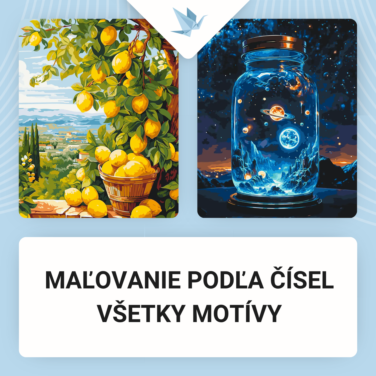 Maľovanie podľa čísel, Všetky motívy
