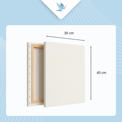 Artist Canvas on Wooden Stretcher Frame 30×40 cm, Primed, 280 g/m²