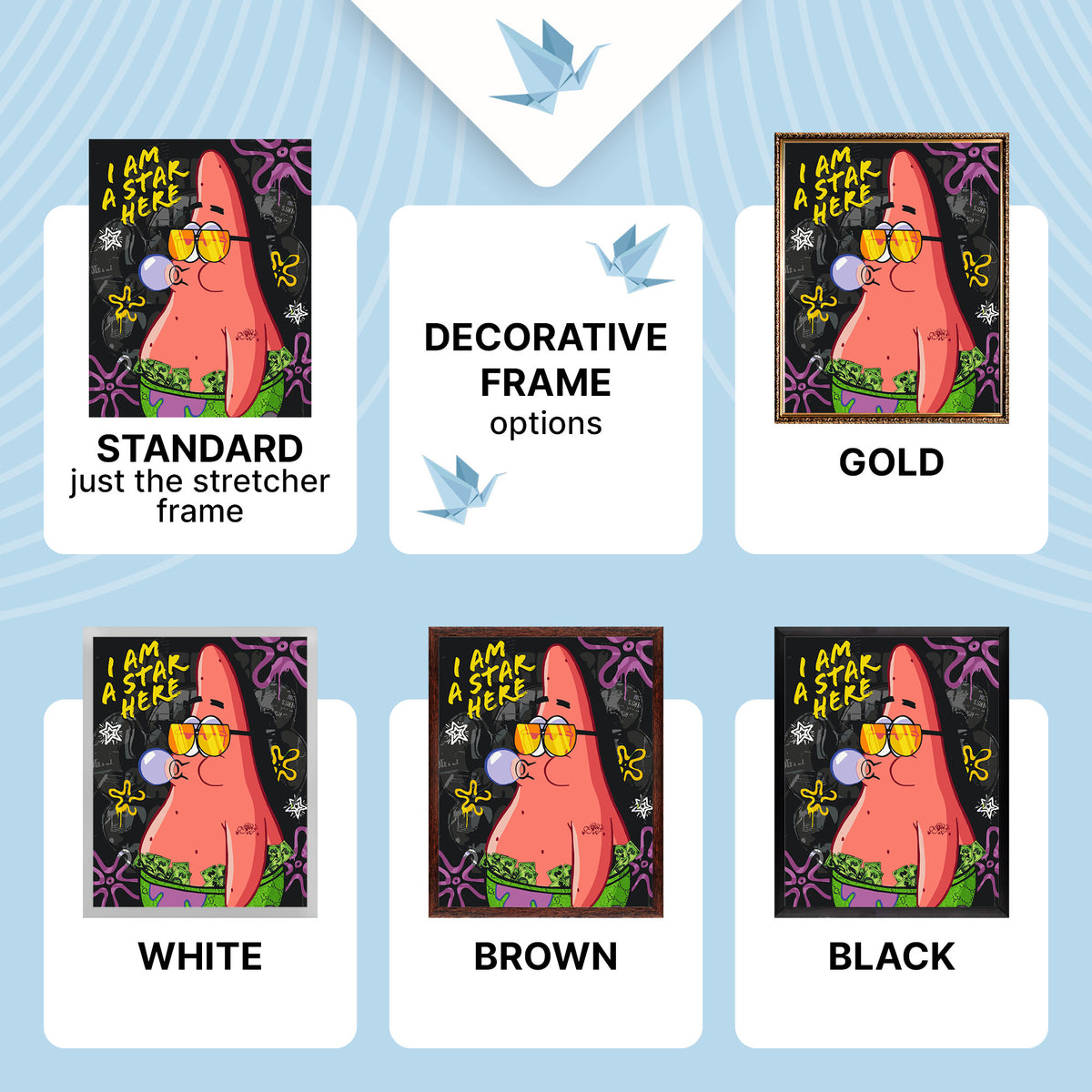 Paint by Numbers on a 40*50 cm frame – Movie heroes. SpongeBob – Patrick LW 10739