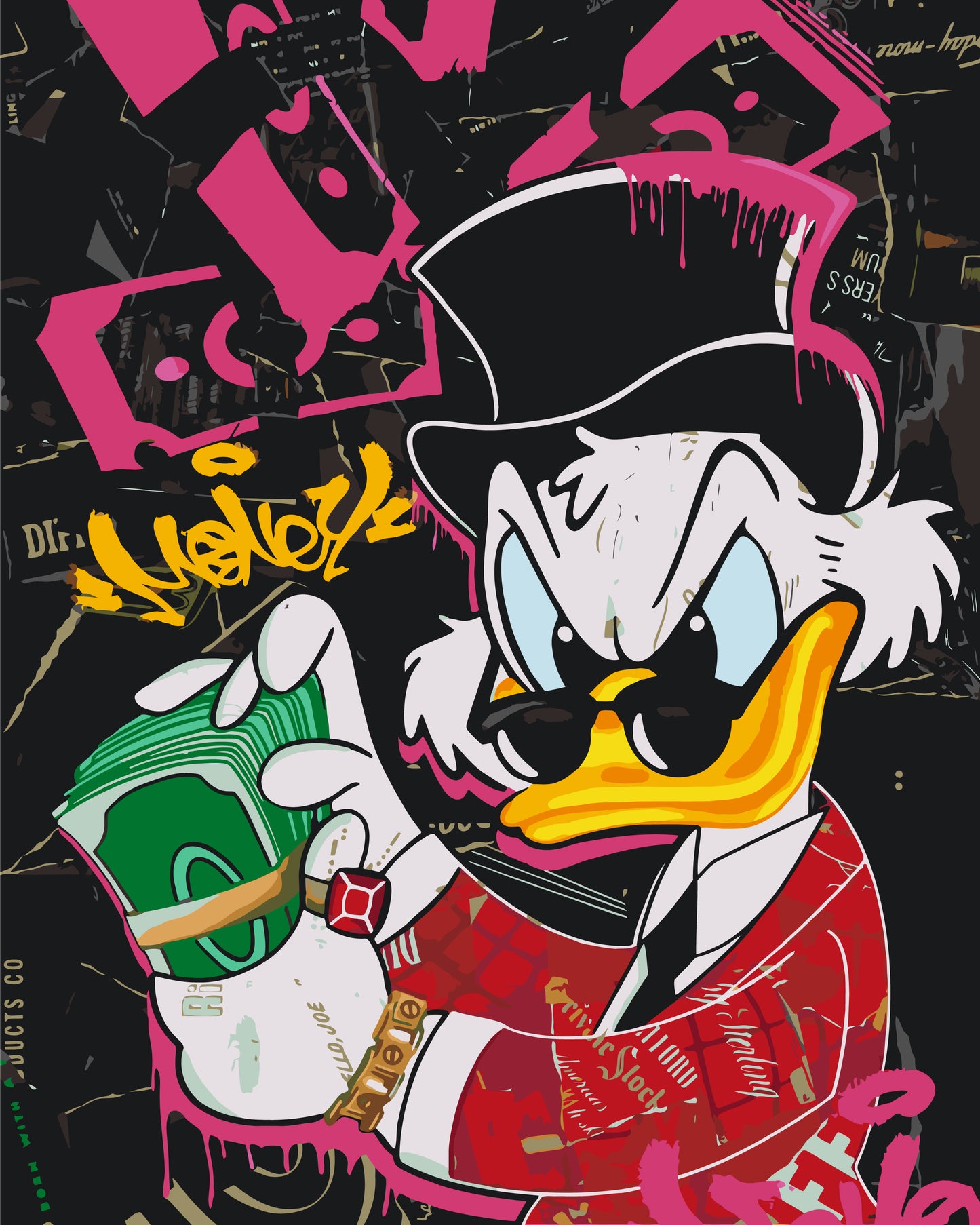 Paint by Numbers on a 40*50 cm frame – Uncle Scrooge LW 30050