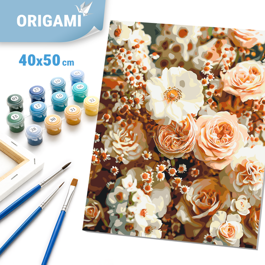 Paint by Numbers on canvas 40*50 cm Flowers - Delicate Bouquet LW 30510