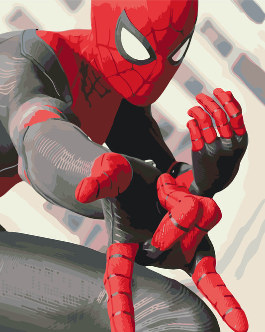 Maľovanie podľa čísel na ráme 40*50 cm - Spider-Man - Filmoví hrdinovia. - LW 3054