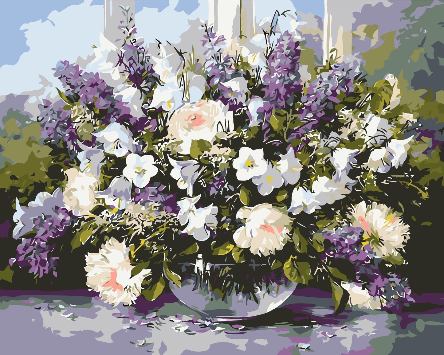 Paint by Numbers on Canvas 40*50 cm – Bouquet of Wildflowers LW 3073