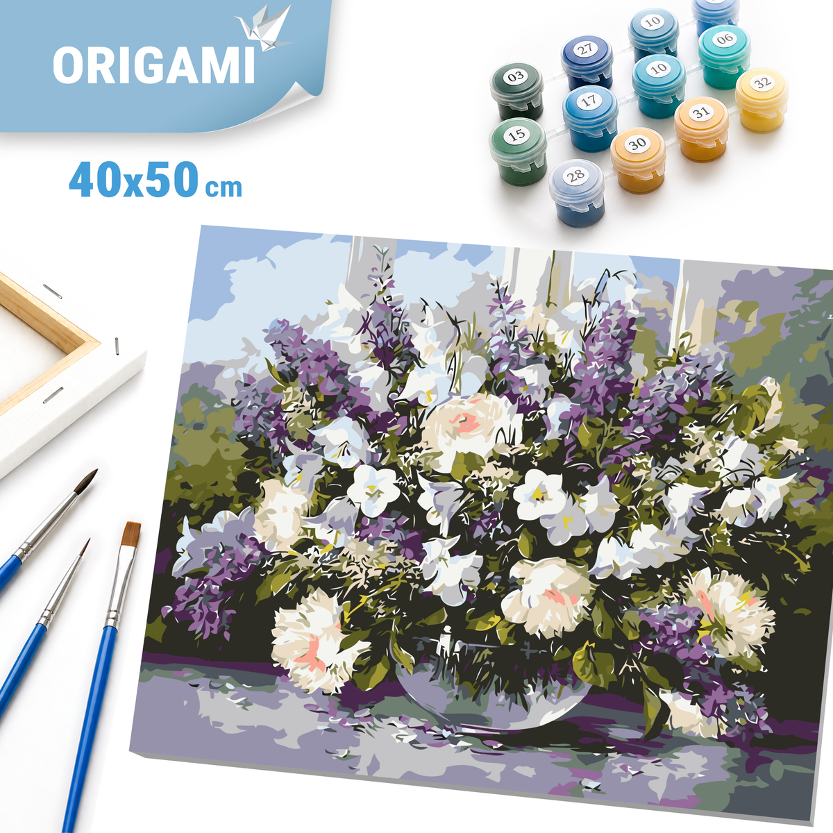 Paint by Numbers on Canvas 40*50 cm – Bouquet of Wildflowers LW 3073