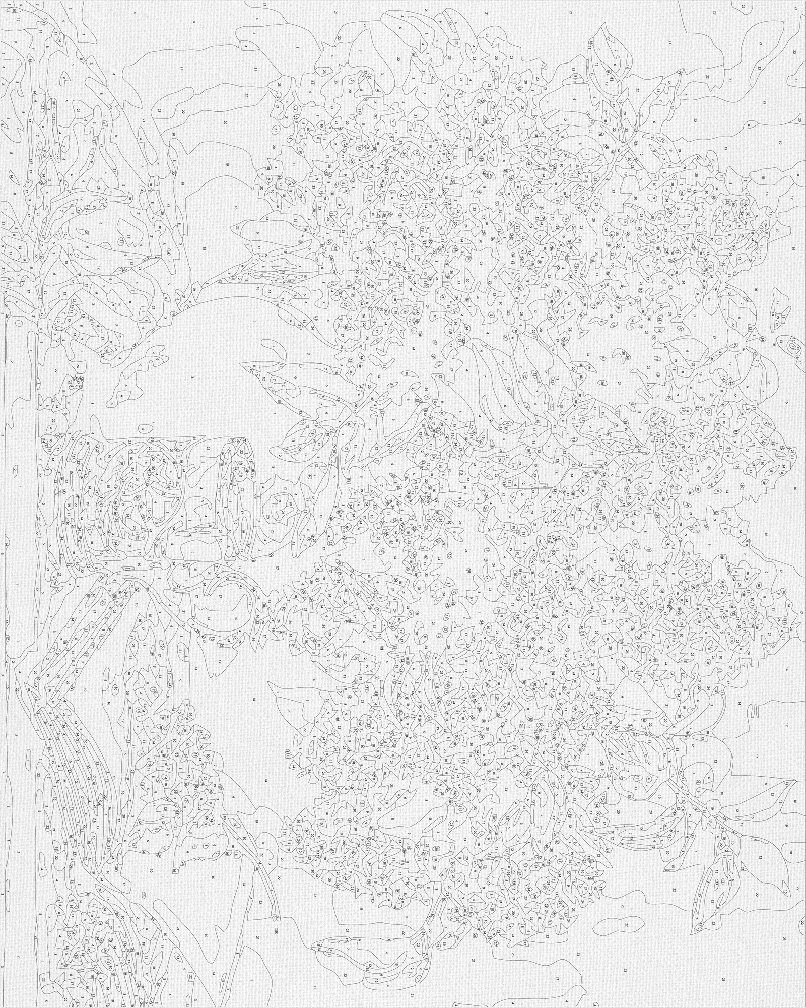 Maľovanie podľa čísel na ráme 40*50 cm - Kytica orgovánu - Zátišie/Kvety - LW 3075