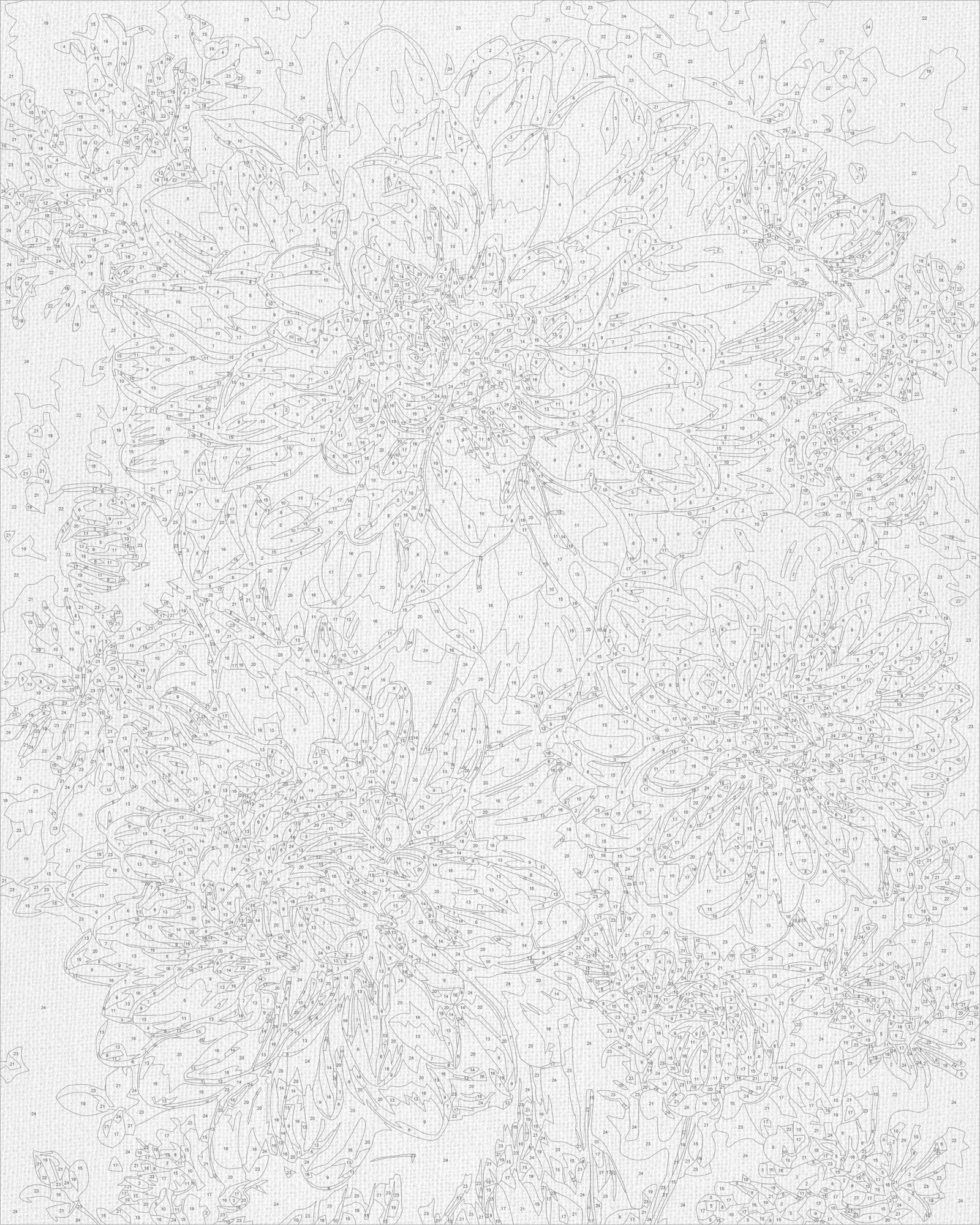 Maľovanie podľa čísel na ráme 40*50 cm - Letná kytica - Kvety - LW 3093-01