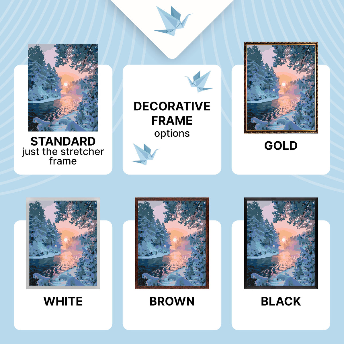Paint by numbers on a 40*50 cm frame – Winter LW 3096