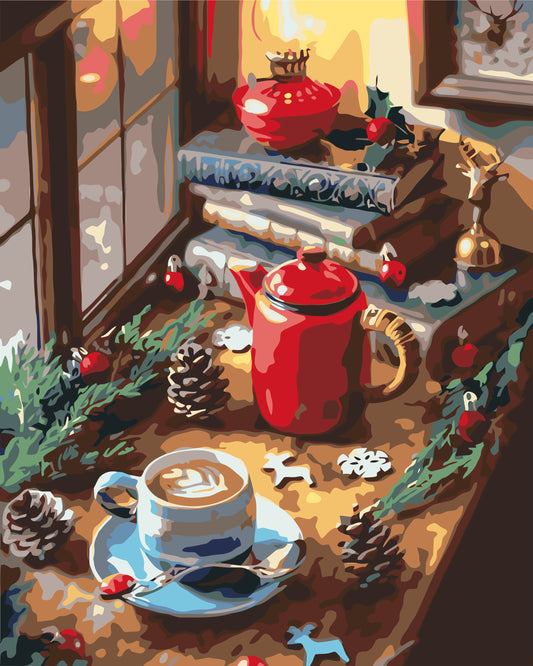 Paint by Numbers on a frame 40*50 cm Christmas – Christmas Still Life LW 3097