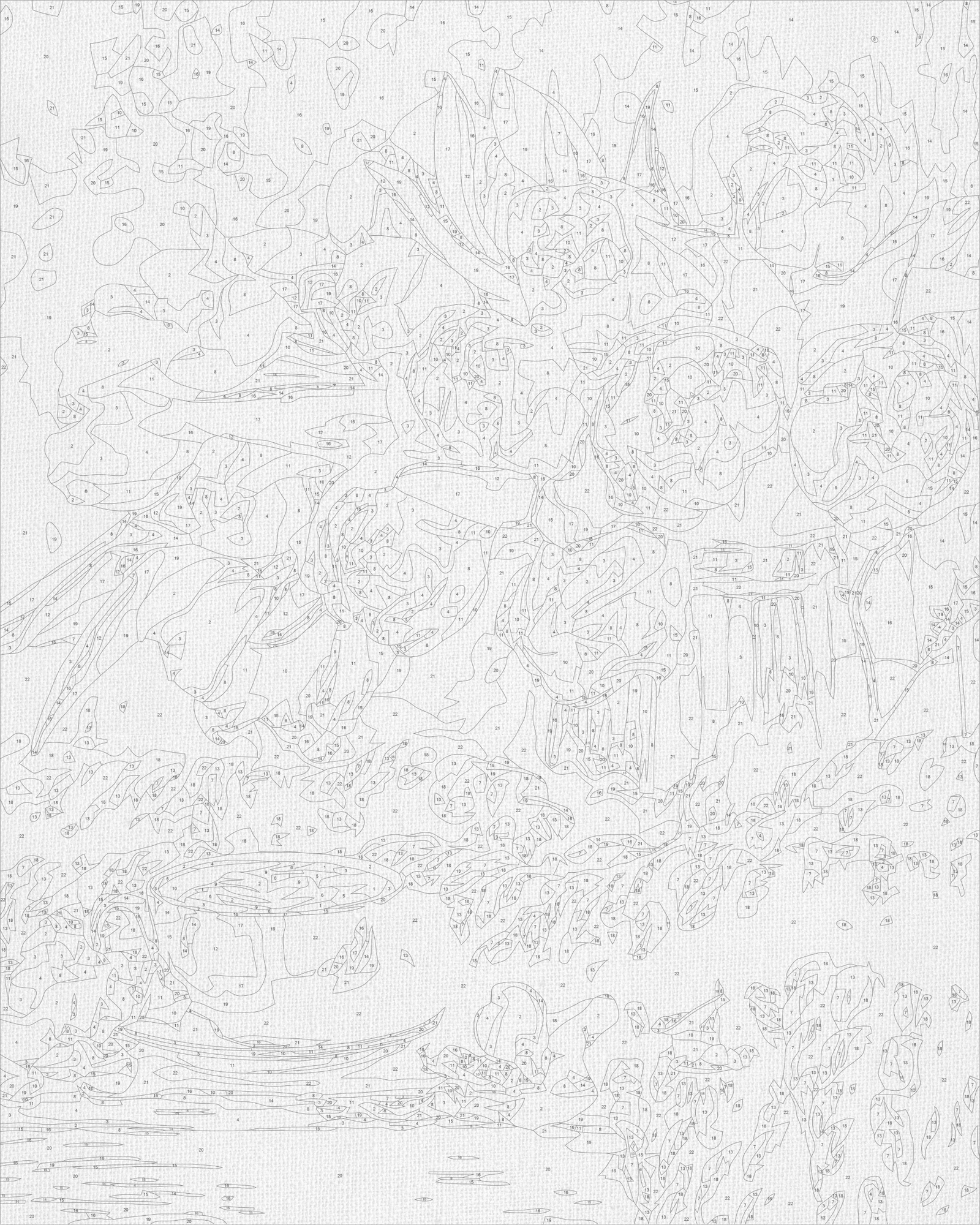 Maľovanie podľa čísel na ráme 40*50 cm - Kvety s kávou - Kvety/Zátišie - LW 30980-01