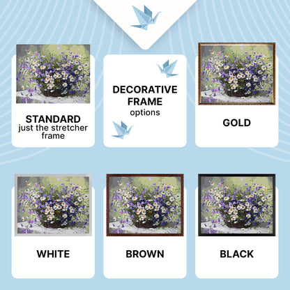 Paint by Numbers on frame 40*50 cm – Flowers. Daisy bouquet LW 31500