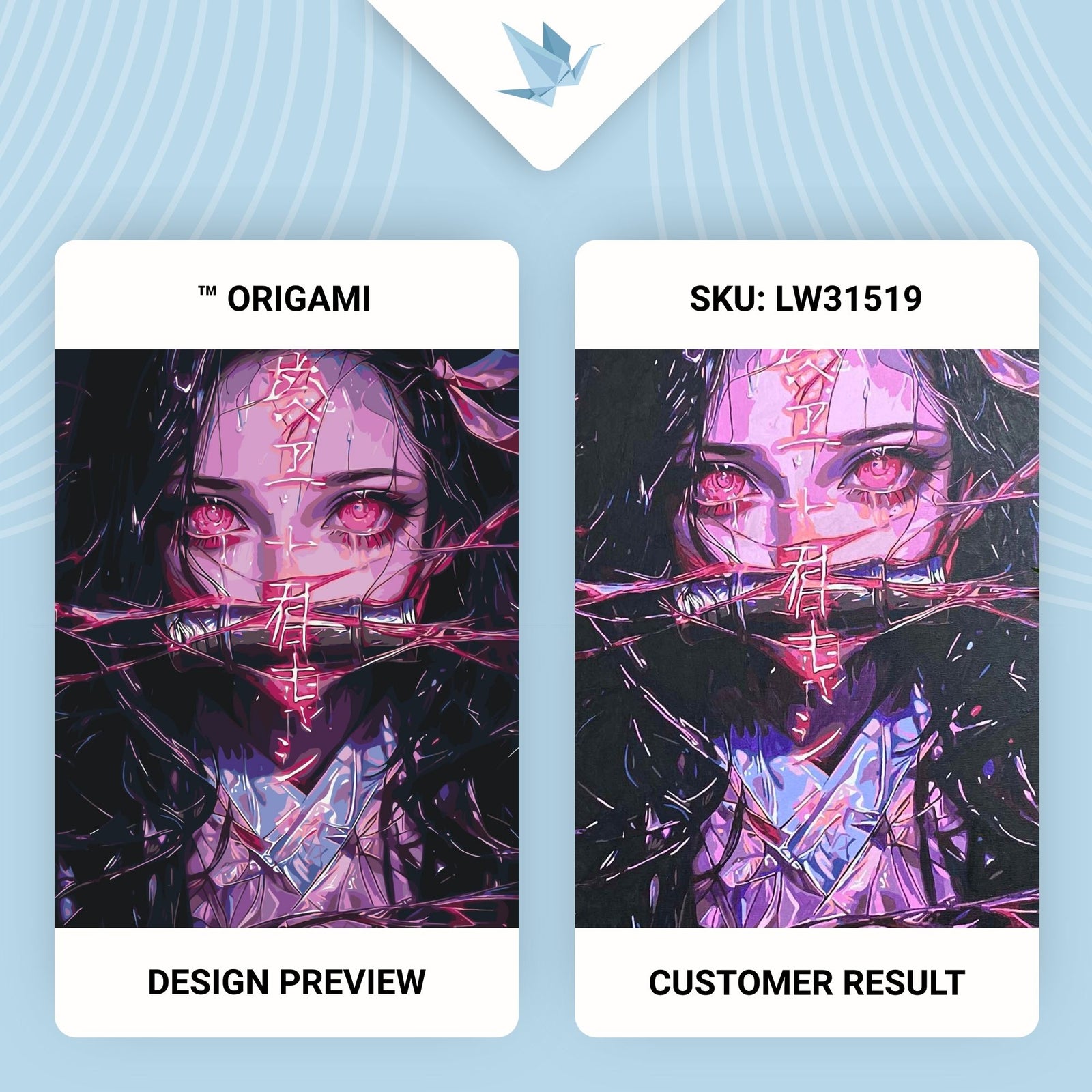 Paint by Numbers on a 40*50 cm frame – Anime. Nezuko Kamado (Demon Slayer) LW 31519