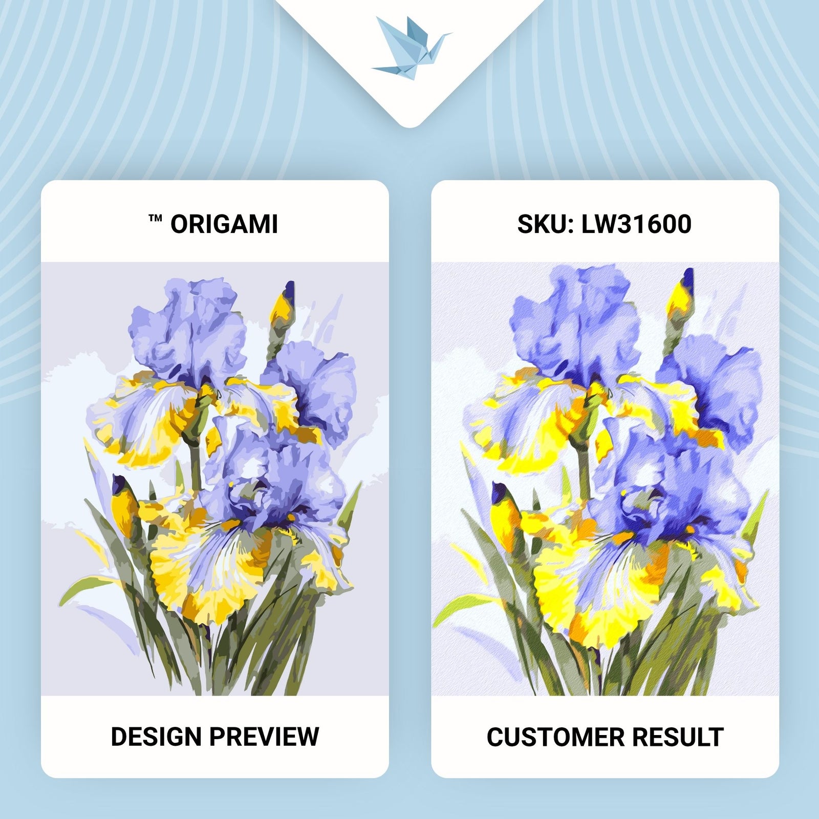 Paint by Numbers on a 40*50 cm frame – Iris Bouquet. Flowers LW 31600