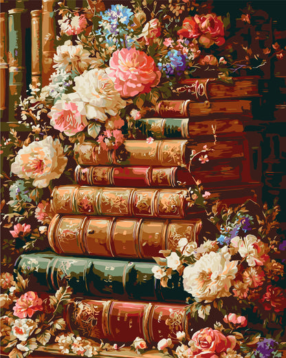 Maľovanie podľa čísel na ráme 40*50 cm - Literárna záhrada - Kvety - LW 3173-01