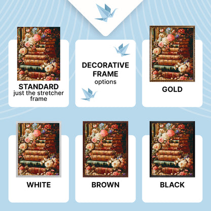 Paint by Numbers on a 40×50 cm Frame – Literary Garden – Flowers/Still Life – LW 3173-01