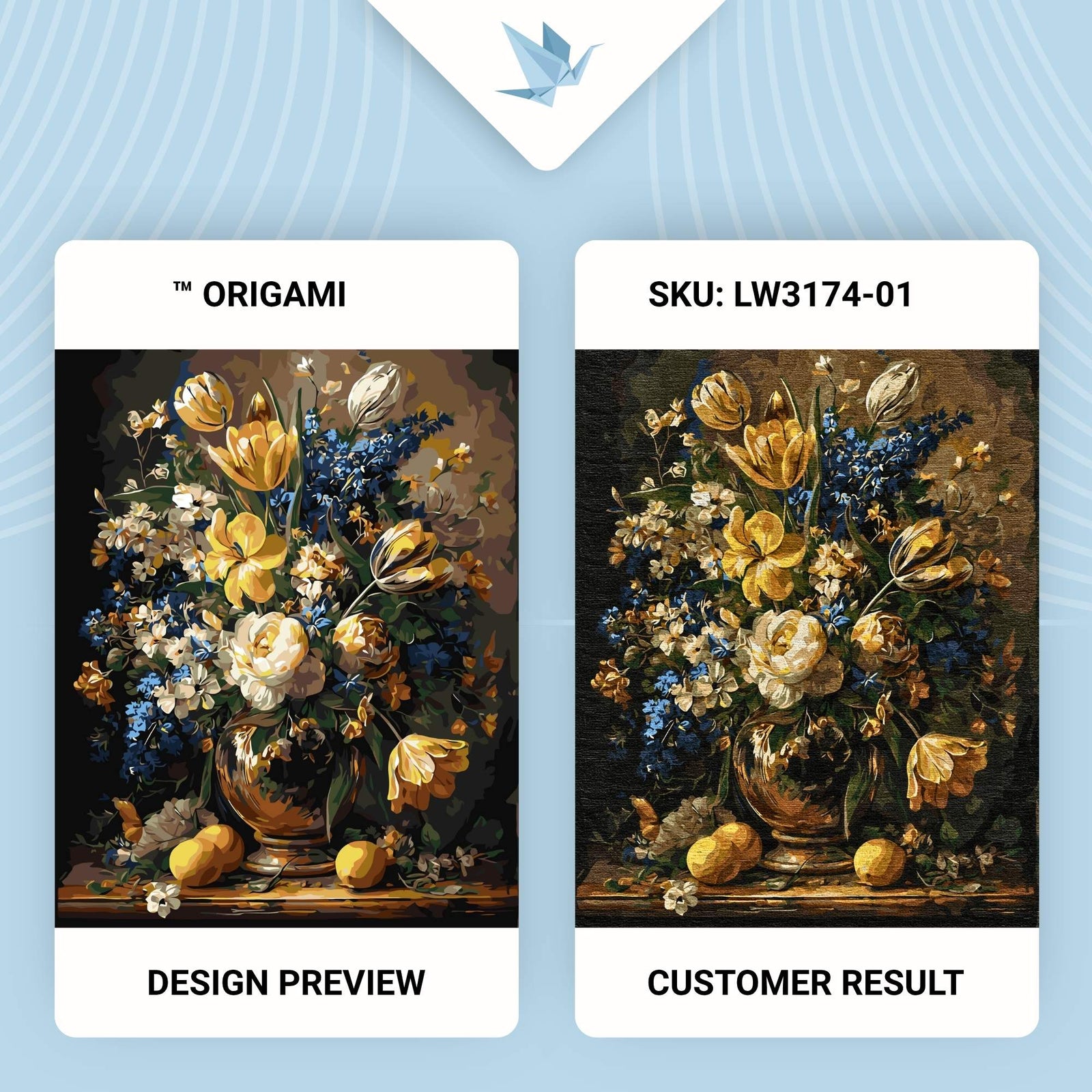 Paint by Numbers on a frame 40*50 cm Flowers - Rich bouquet in a vase LW 3174-01