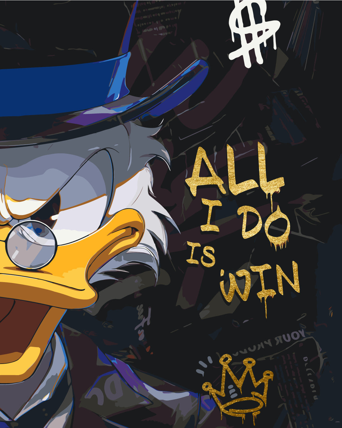 Paint by Numbers on a 40*50 cm Frame – Movie Heroes. Scrooge McDuck LW 31829