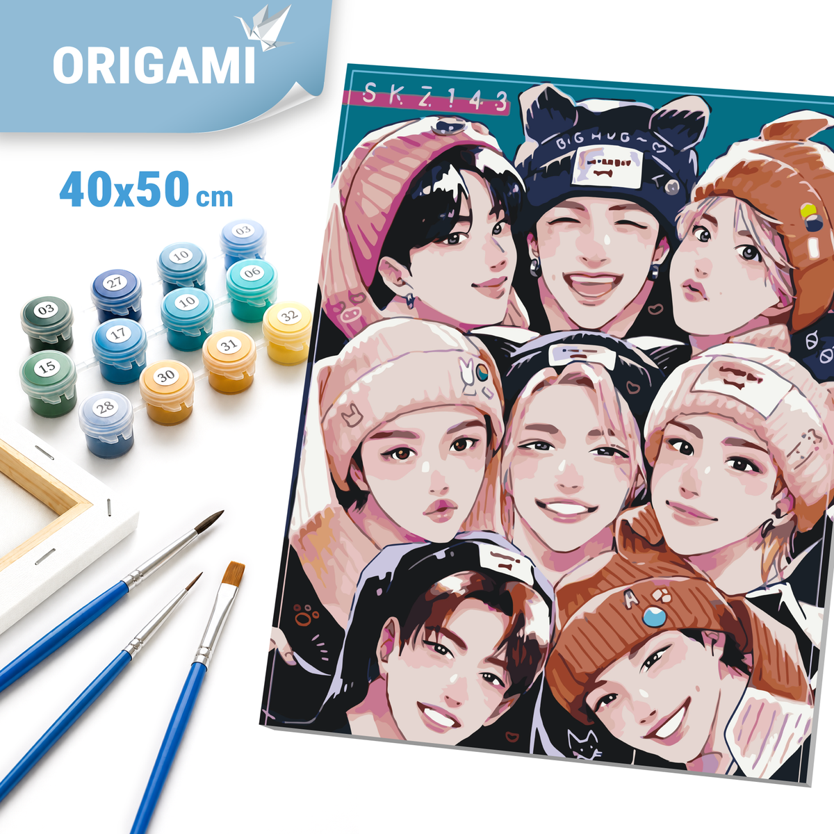 Paint by Numbers on a frame 40*50 cm K-pop, Stray Kids LW 31890