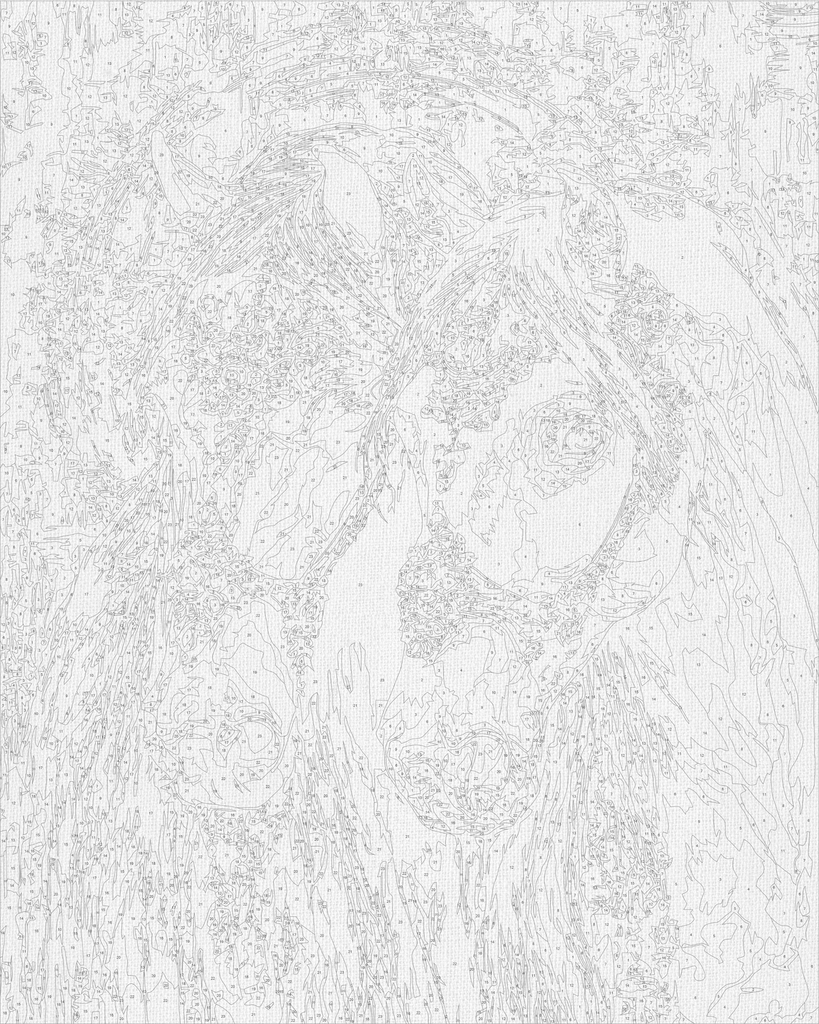 Maľovanie podľa čísel na ráme 40*50 cm - Dva kone - Zvieratá s metalickými farbami - LW 32210-01