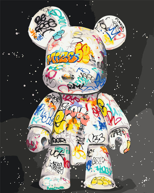 Paint by Numbers on a 40*50 cm frame – Bearbrick LW 32320