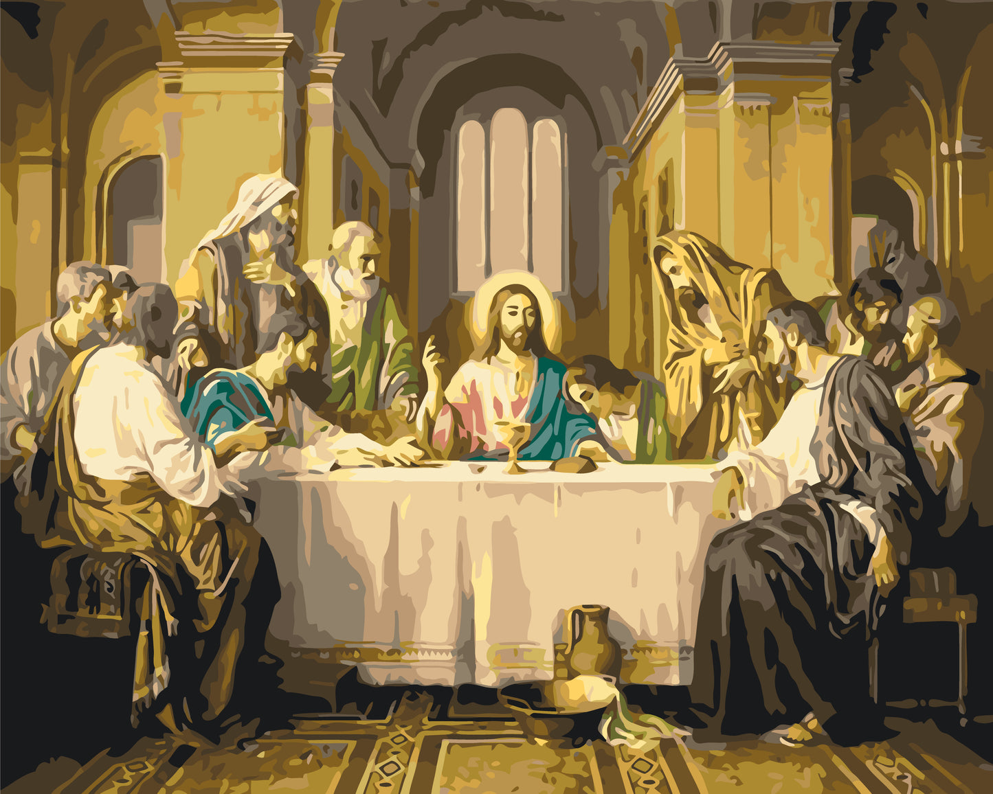 Paint by Numbers on Canvas 40x50 cm - The Last Supper LW 3242