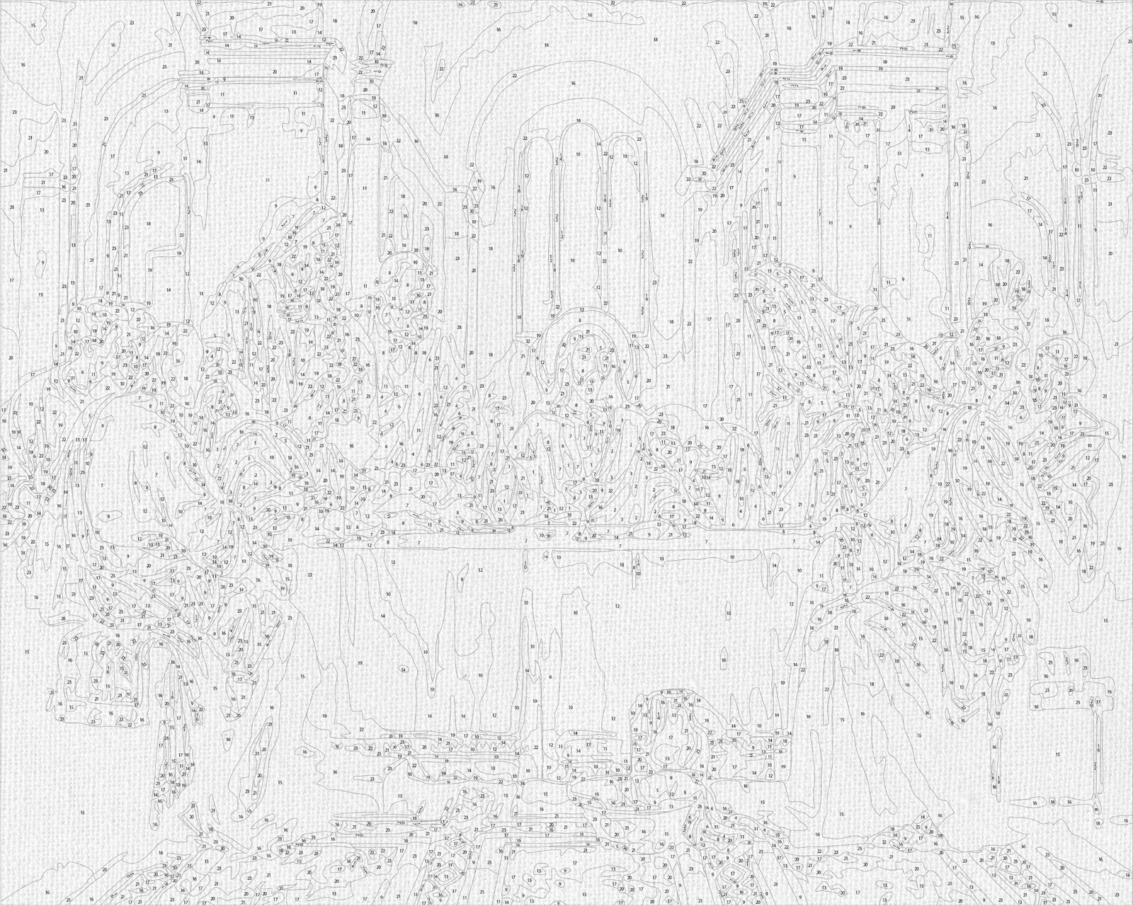Paint by Numbers on Canvas 40x50 cm - The Last Supper LW 3242