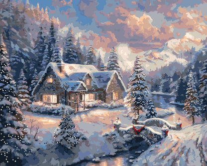 Paint by Numbers on a 40*50 cm frame – Winter. New Year LW 3253