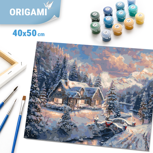 Paint by Numbers on a 40*50 cm frame – Winter. New Year LW 3253