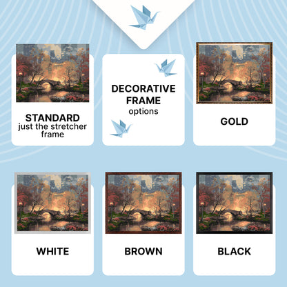 Paint by Numbers on a 40×50 cm Frame – Central Park in New York – Landscape – LW 3256