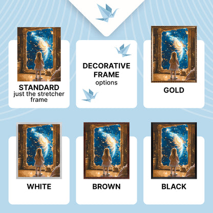 Paint by Numbers on a 40×50 cm Frame – Portal to Space – Landscape/Animals/People/Space – LW 3306