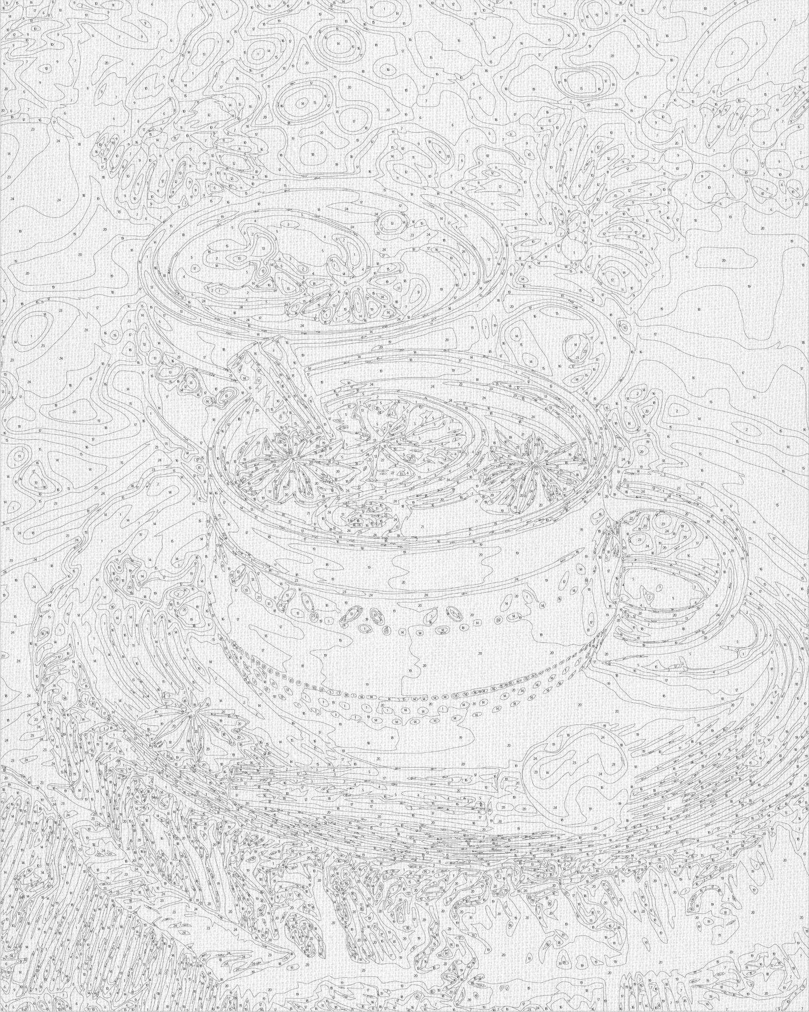 Paint by Numbers on canvas 40*50 cm Christmas – Still life. New Year's Punch LW 3414