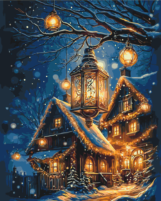 Paint by Numbers on Frame 40*50 cm Christmas – New Year's Bliss. LW 3416