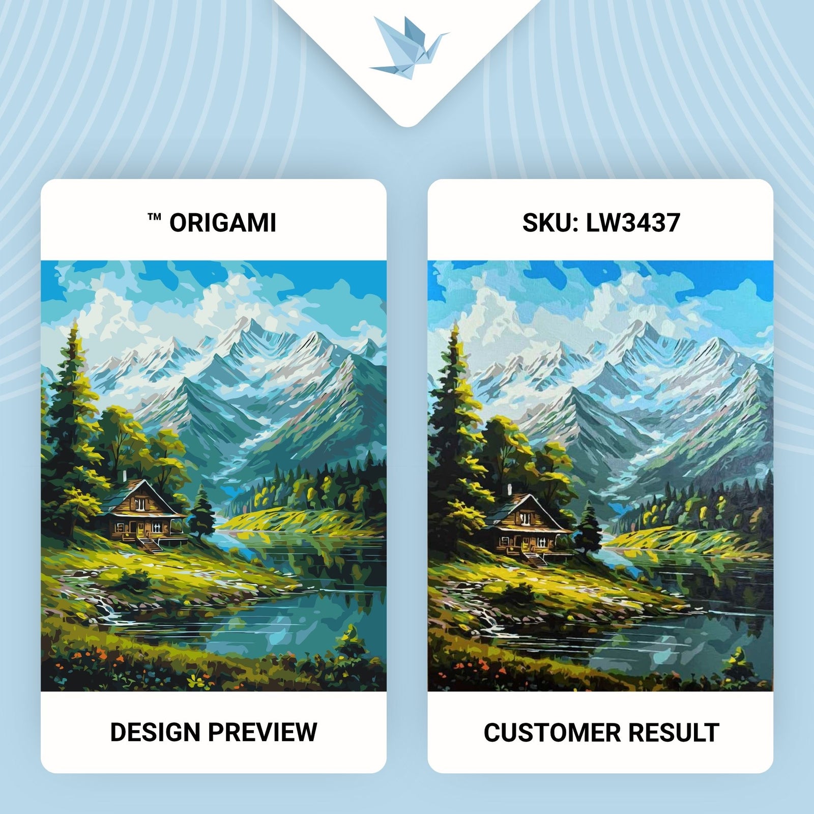 Paint by Numbers on a 40*50 cm frame landscape – Mountain LW 3437