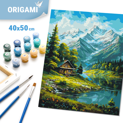 Paint by Numbers on a 40*50 cm frame landscape – Mountain LW 3437