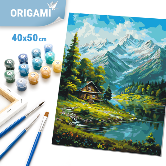 Paint by Numbers on a 40*50 cm frame landscape – Mountain LW 3437