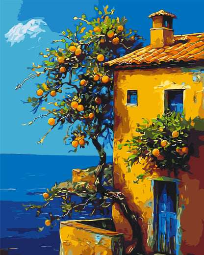 Paint by Numbers on canvas 40*50 cm landscape - Summer Italy LW 3441