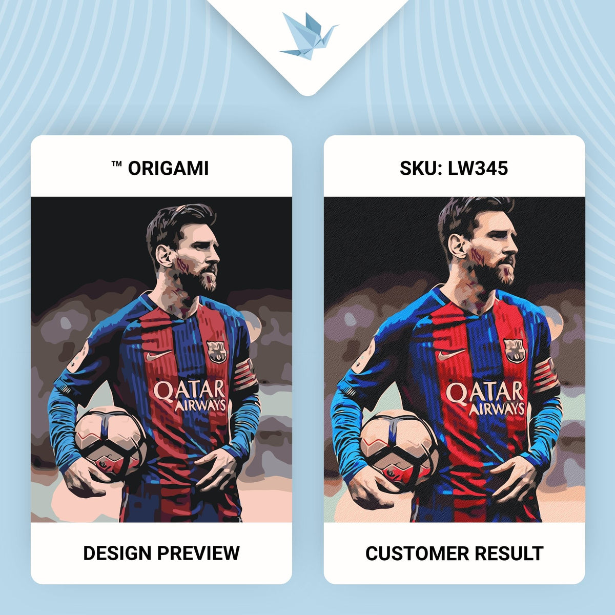 Paint by Numbers on a 40×50 cm Frame – Footballer Lionel Messi – People – LW 345