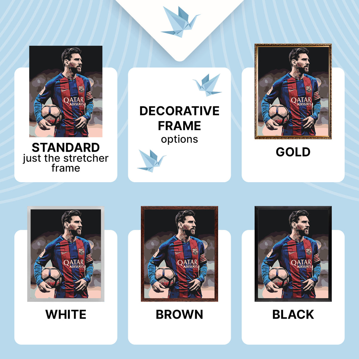 Paint by Numbers on a 40×50 cm Frame – Footballer Lionel Messi – People – LW 345
