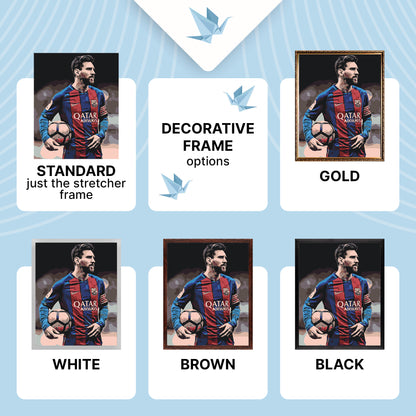 Paint by Numbers on a 40×50 cm Frame – Footballer Lionel Messi – People – LW 345