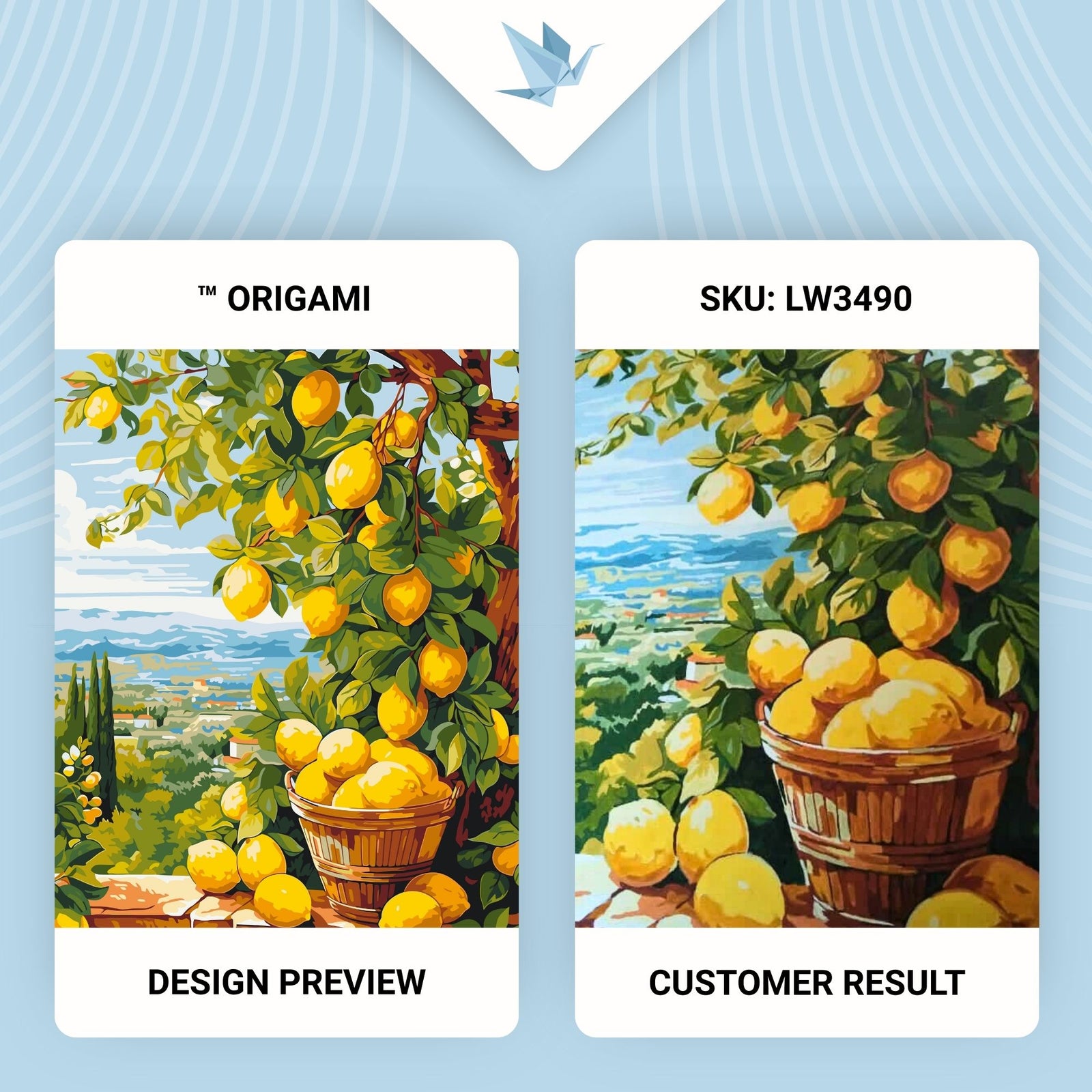 Paint by Numbers on a 40*50 cm frame – . Lemon Tree (citrus) LW 3490