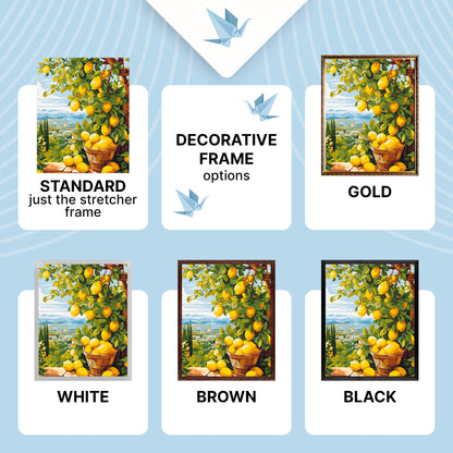 Paint by Numbers on a 40*50 cm frame – . Lemon Tree (citrus) LW 3490
