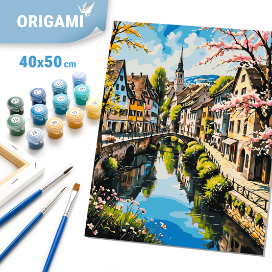 Paint by Numbers on a 40*50 cm frame – Streets Leading to Dreams LW 3497