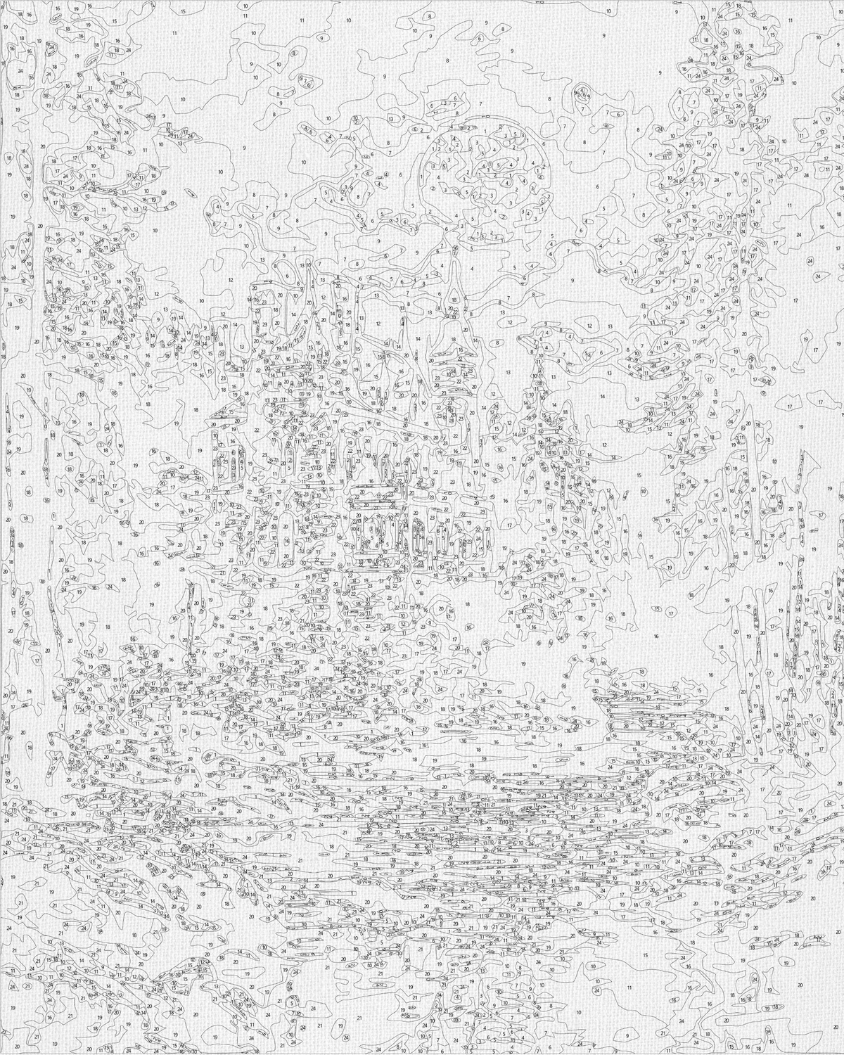 Paint by Numbers on a 40×50 cm Frame – Mysterious Castle – Landscape – LW 3516