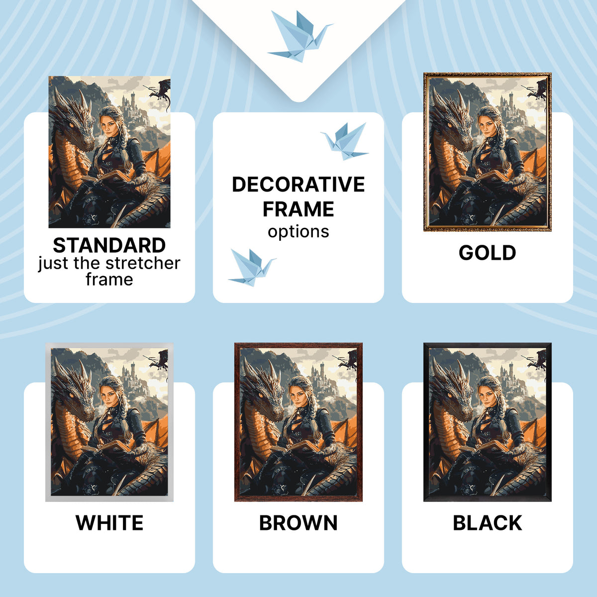 Paint by Numbers on a 40×50 cm Frame – Fourth Wing. Chosen by the Dragon – Fantasy/People – LW 3522