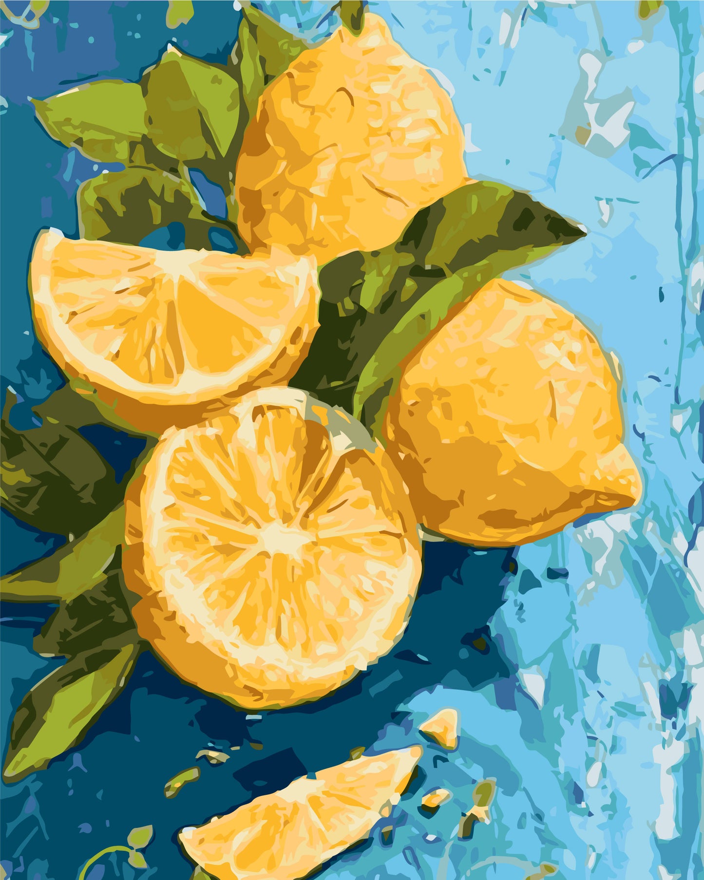 Paint by Numbers on a frame 40*50 cm – Still Life. Lemon Delight LW 3527